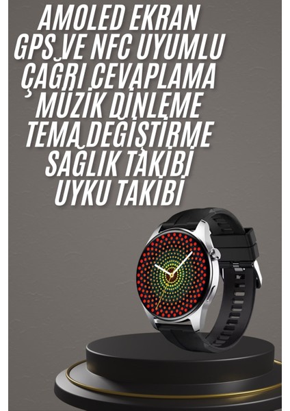 Akıllı Saat 1.5 Inç Amoled Ekran Çift Kordonlu Gps Nfc Uyumlu fiyatları
