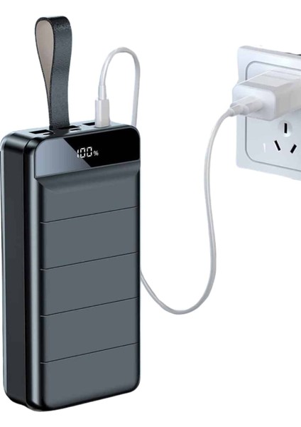 Taşınabilir Powerbank 50.000 Mah 4 Girişli Hızlı Şarj LED Göstergeli Fenerli Şarj modelleri