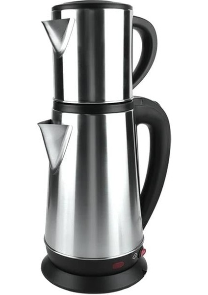 1800W 1.8 - 0.8 Litre Çelik Hazneli Çaycı Mutfak Kettle Demlikli ve Süzgeçli Inox CRW-2201 (4944) modelleri