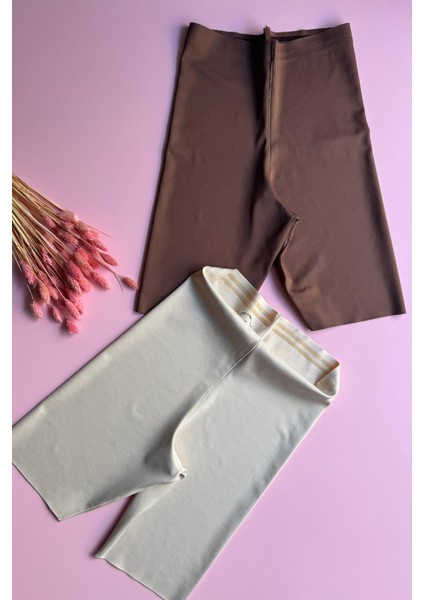 Lazer Kesim 3'lü Siyah, Ten ve Kahve Rengi Yüksek Bel Kaymaz Silikon Bantlı Seamless Kadın Korse fırsatları