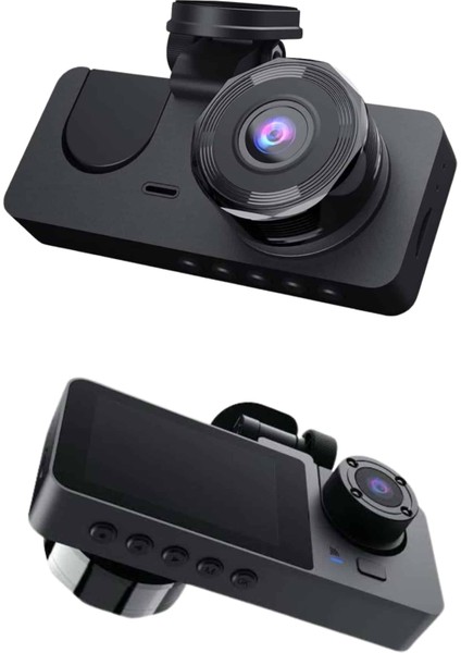 Yol Kayıt Araç Kamerası Hd Dvr 3 Kameralı 2.0in Ekranlı Ön Iç Arka fiyatları