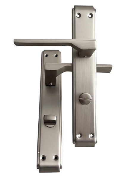 Alüminyum Inox Wc Kapı Kolu, Tuvalet & Banyo Kapısı Kolu, Yönsüz Montajlı Mekanizma, (480-02-WC-IN) fiyatları