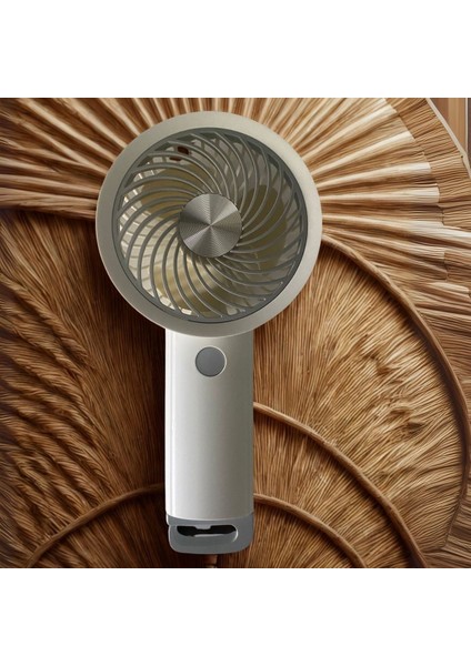 USB ile Şarj Olabilen 3 Ayarlı Fan Modlu Çanta Tipi El Fanı (4944)