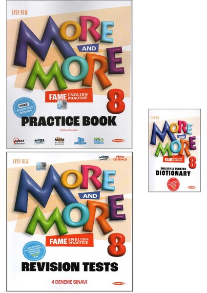 Kurmay Elt More And More 8. Sınıf Practıce Book & Revısıon Test & Dıctıonary (3 Lü Set)