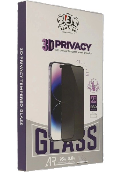 Bfs Samsung Galaxy S25 Edge Bilvis 3D Hayalet Cam Ekran Koruyucu