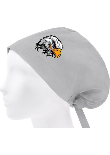 Tesettür Kara Kartal Temalı Doktor Hemşire Hastane Diş Doktoru Bonesi | Cerrahi Bone