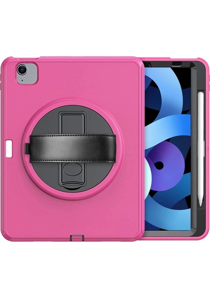 Bfs iPad 2022 10.9 (10.nesil) Kılıf Hand Strap Tablet Kılıfı - Pembe modelleri