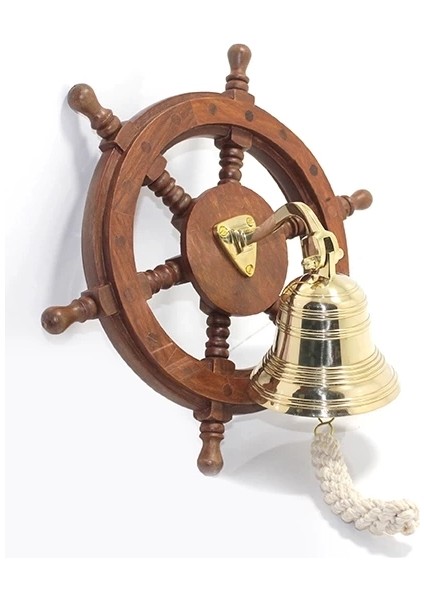 Duvara Asmalı Dümenli Pirinç Çan 4725 ( Lisinya )