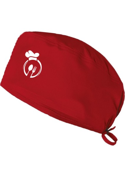 Store Oval Çatal Bıçak Chef Bonesi Şef Bandanası Aşçı Bonesi