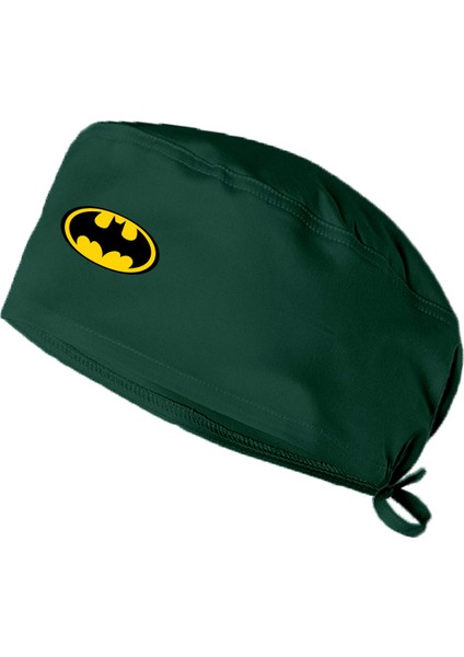 Batman Temalı Bonesi Standart ve Büyük Boy Cerrahi Bone Doktor Hemşire Şef Aşçı Bonesi