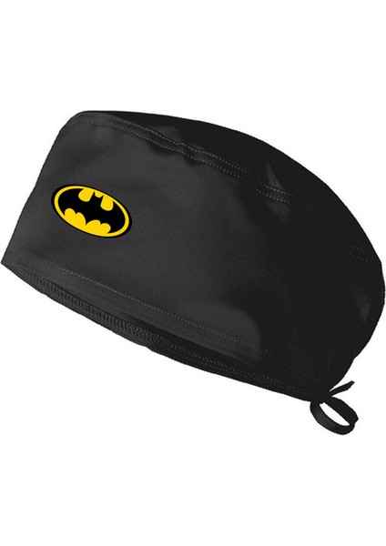 Batman Temalı Bonesi Standart ve Büyük Boy Cerrahi Bone Doktor Hemşire Şef Aşçı Bonesi