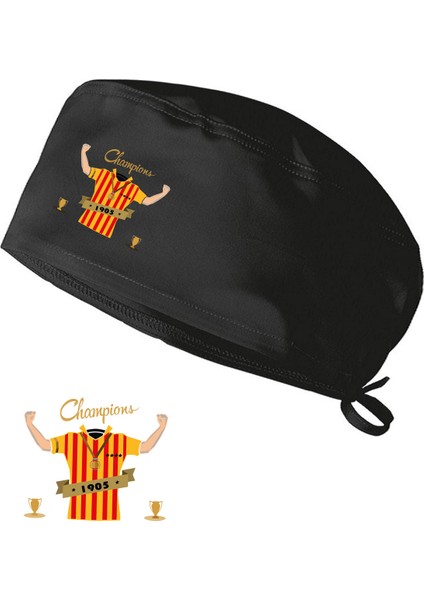 Sarı Kırmızı Taraftar Bonesi Standart Boy Cerrahi Bone Doktor Hemşire Şef Aşçı Bonesi