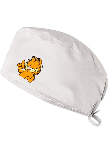 Garfield Hemşire Hastane Diş Doktoru Şef Bonesi | Cerrahi Bone