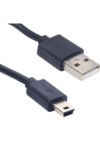 1,5 Metre Ps3 Joystick Kol Şarj Kablosu 5 Pin Mini USB 1.5mt-Fotoğraf Makine Şarj Kablosu