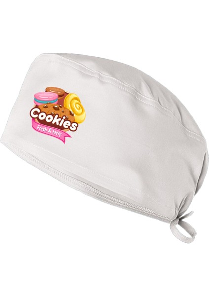 Cookies Pasta Temalı Aşçı Bonesi Pastacı Bonesi | Şef Bonesi
