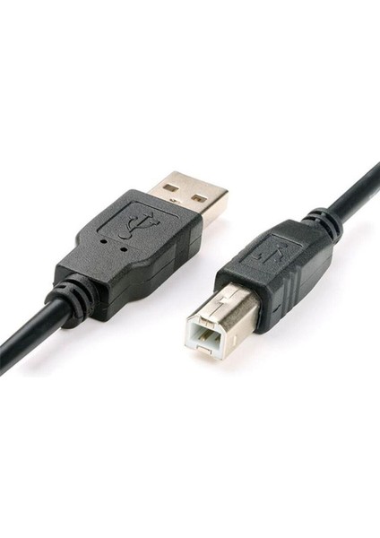 1.5 Metre Canon Pixma E3440 Uyumlu Siyah Renk USB Yazıcı Bağlantı Kablosu 1.5mt Printer Kablo