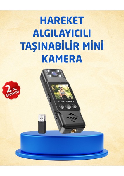 Taşınabilir Full Hd Mini Kamera Tft Ekranlı