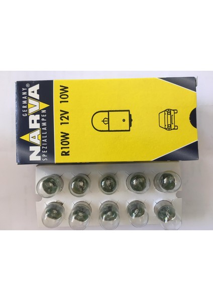 12V 10 W Sinyal/stop Ampulu 4 Lü Paket