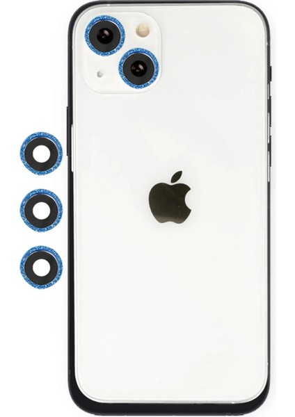 Bfs iPhone 14 Shine Kamera Lens - Mavi