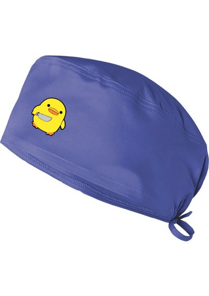 Katil Civciv Temalı Bonesi Standart ve Büyük Boy Cerrahi Bone Doktor Hemşire Aşçı