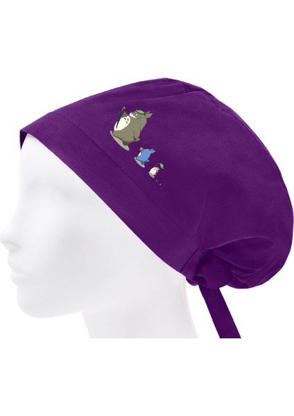 Totoro Temalı Bonesi Standart ve Büyük Boy Cerrahi Bone Doktor Hemşire Aşçı