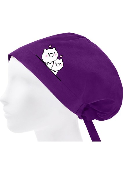 Ikili Kedi Doktor Hemşire Hastane Diş Doktoru Aşçı Bonesi | Tesettür Cerrahi Bone