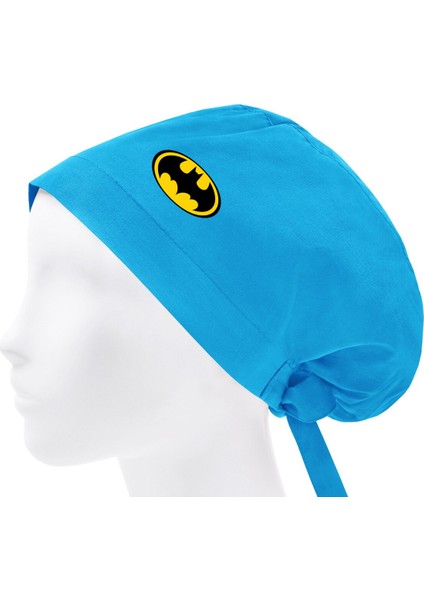 Batman Temalı Bonesi Standart ve Büyük Boy Cerrahi Bone Doktor Hemşire Şef Aşçı Bonesi