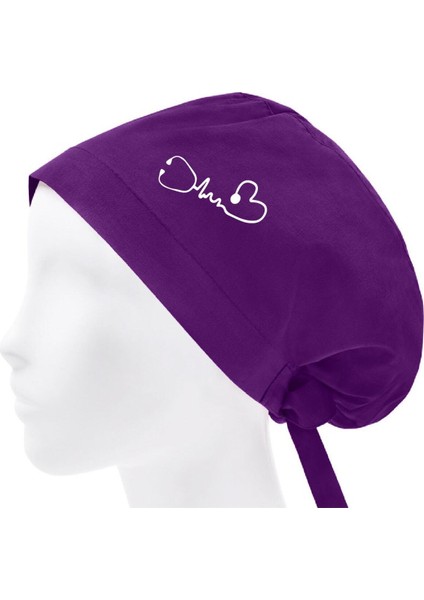 Tesettür Bone Kalp Temalı Cerrahi Bone Hemşire Doktor Bonesi