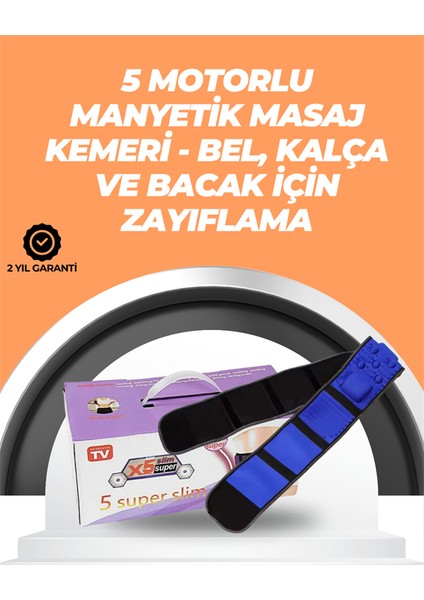 Şarj Edilebilir 7.2W Gücünde Çok Bölgeli Masaj Kemeri – Kolay Taşınabilir ve Pratik Kullan�