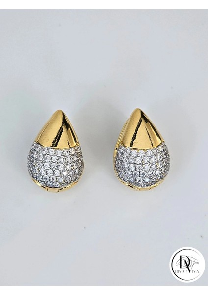 - Glow Earrings – Gold Kaplama Zirkon Detaylı Damla Kadın Küpe (KOD-315) fırsatları