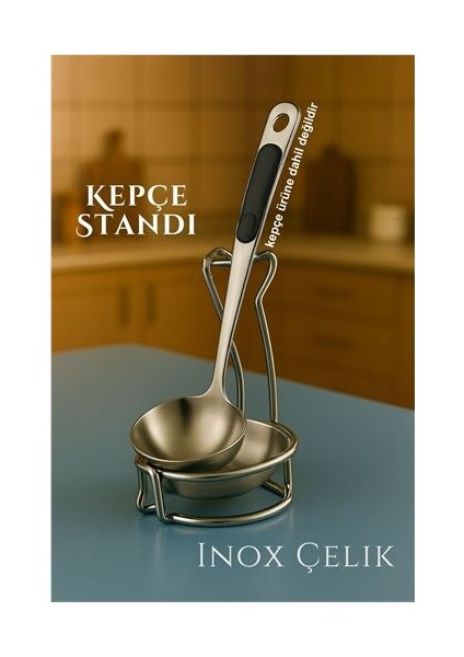 Modacar Inox Kepçe Standı - Kaşık Kepçe Standı- Profesyonel Şef Tasarımı