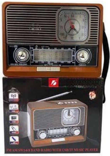 Nostaljik Vintage Radyo Taşınabilir Bluetooth Bağlantılı Hoparlör Radyo indirimleri