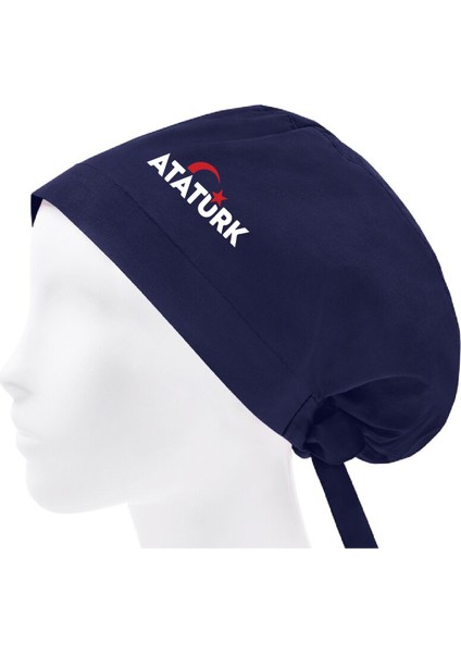 Tesettür Bone Atatürk Ay Yıldız Temalı Doktor Hemşire Aşçı Diş Doktoru Bonesi | Cerrahi Bone