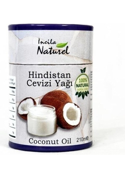 Özel Üretim Hindistan Cevizi Yağı, %100 Doğal 210ML.