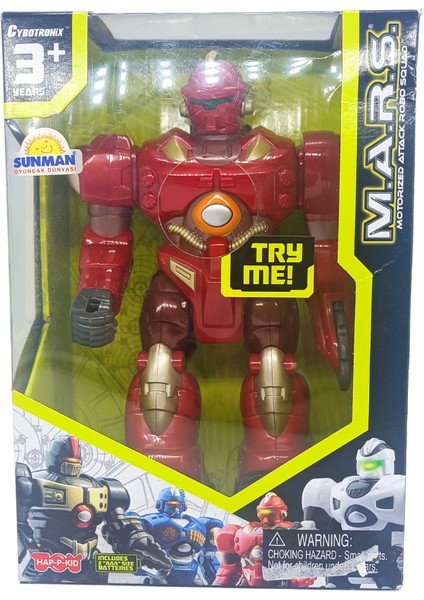 M.a.r.s. 18 cm Işıklı ve Sesli Yürüyebilen Robot | Çocuklar Için Interaktif Robot Oyuncak fırsatları
