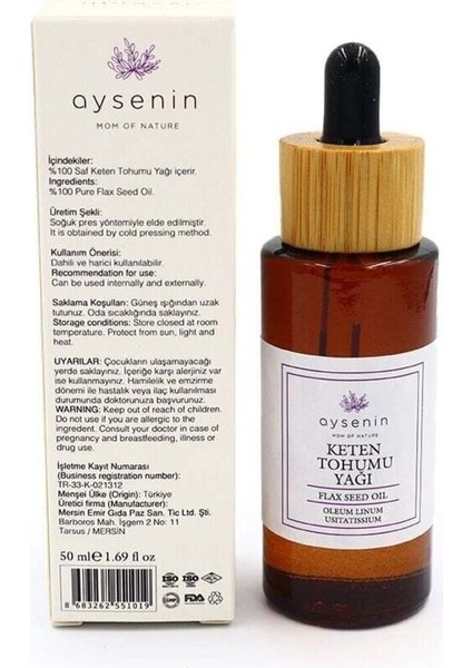 Keten Tohumu Yağı / Linseed Oil 50ML. fırsatları