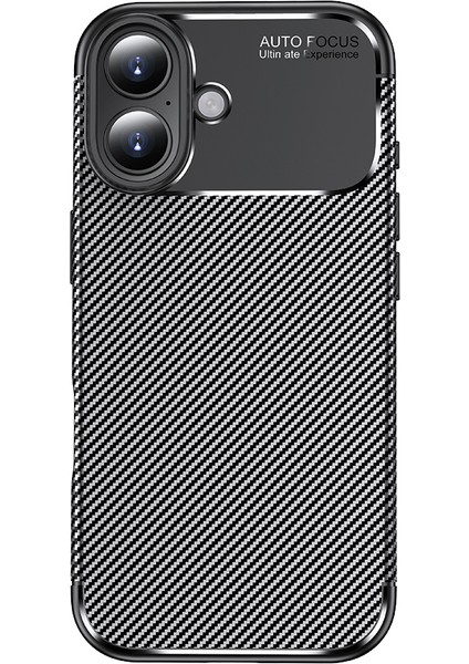 Apple Iphone 17 Kılıf Karbon Desenli Lux Negro Silikon