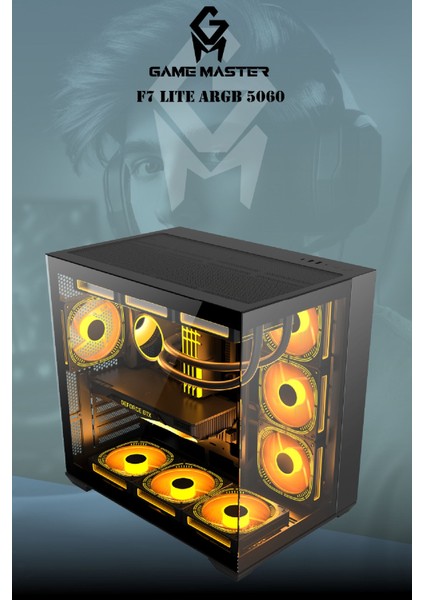F7 Lite Argb RTX5060 R7 5700X Cpu 32GB Ram 1tb M.2 RTX5060 Argb Sıvı Soğutuculu Gaming Pc modelleri