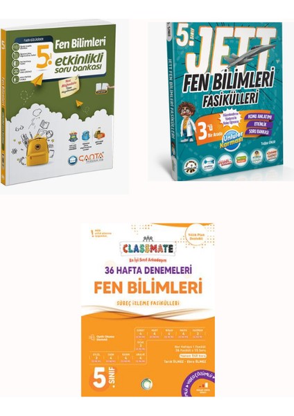 5.sınıf Fen Bilimleri Etkinlikli Kazanım-Classmate 36 Hafta Fen Bilimleri-Jet Fen Fasikül