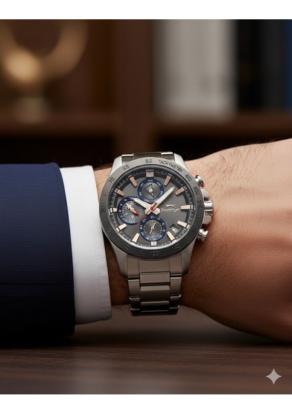 SL.09.2482.2.02 Erkek Kol Saati | 10 Atm Su Geçirmezlik, Gri Kadranda Çelik Güç fiyatları