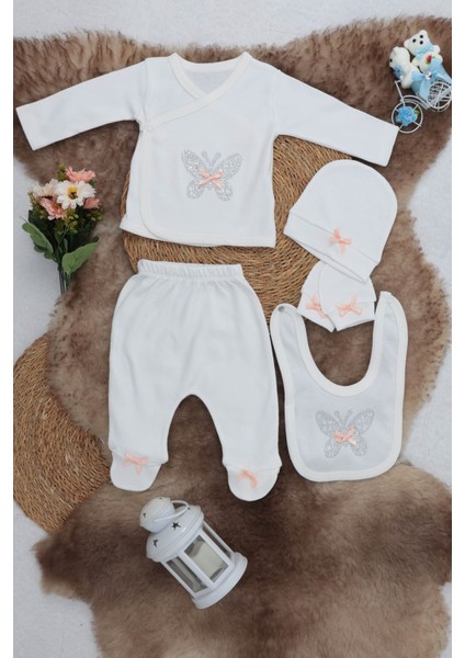 Sema Baby 5 Parça Hastane Çıkışı Zıbın Seti 0-3 Ay - Butterfly modelleri