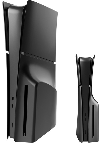 Ps5 Slim Faceplate Kapak Seti – Disc CD & Digital Edition Uyumlu Ön/arka Kasa Değişim Cover Case Siyah