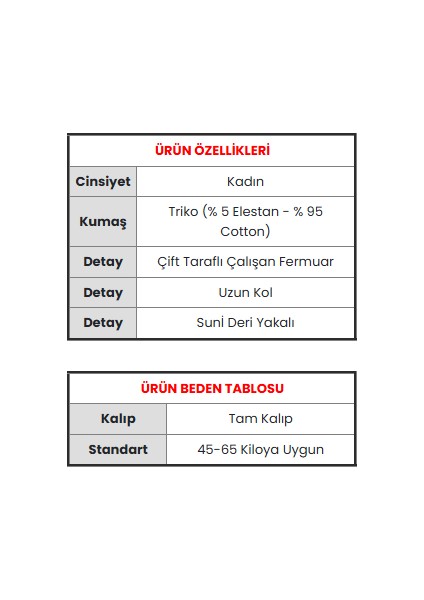 Deri Yakalı Pamuk Dokulu Çift Taraflı Çalışan Fermuar Ceket indirimleri