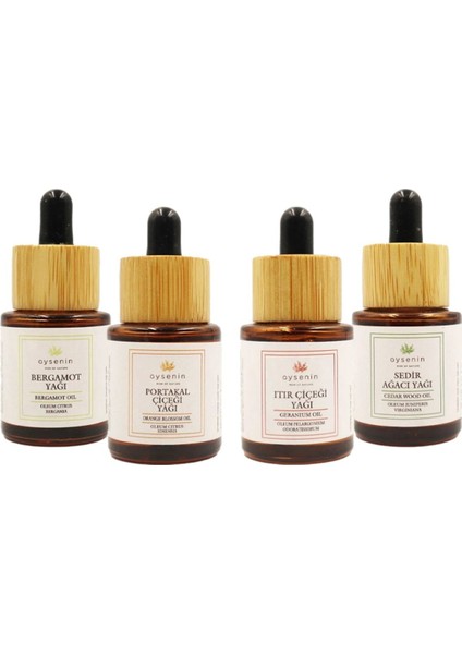 Mutluluk Seti – 4 Çeşit Esansiyel Yağ | Ruhunuza Iyi Gelen Karışım