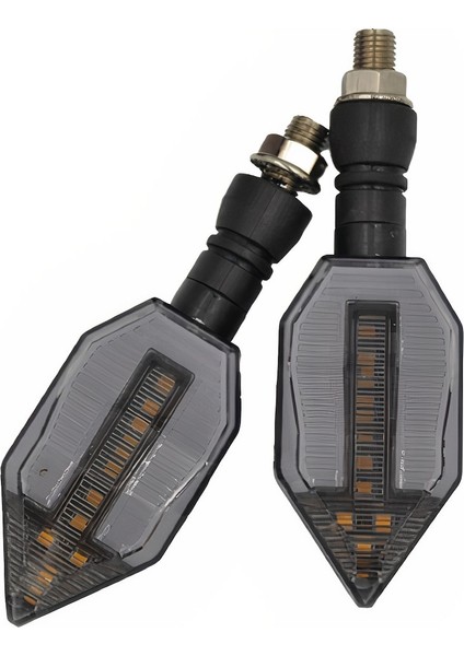 Üniversal LED Sinyal Lambası Takım ( Sağ-Sol Göstergeli ) 2 Modlu