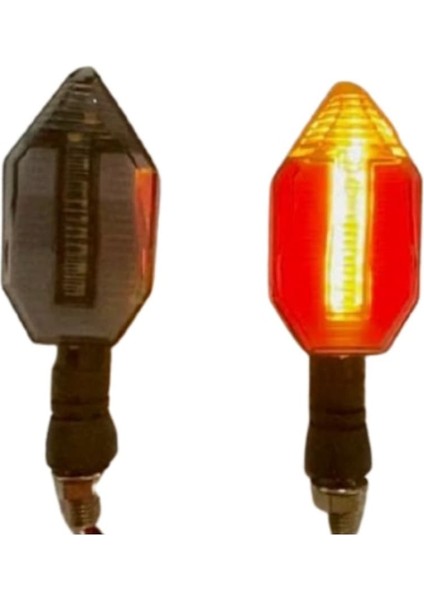 Üniversal LED Sinyal Lambası Takım ( Sağ-Sol Göstergeli ) 2 Modlu modelleri