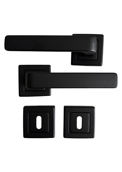 Erkul Alüminyum Siyah Oda Kapı Kolu, Modern ve Dayanıklı Kapı Kolu (470-07-ODA-MSY) modelleri