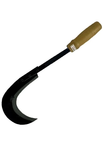 Sürmene Kırmızı Plastik Saplı Orak 43 cm - Buğday Hasadı ( Lisinya )