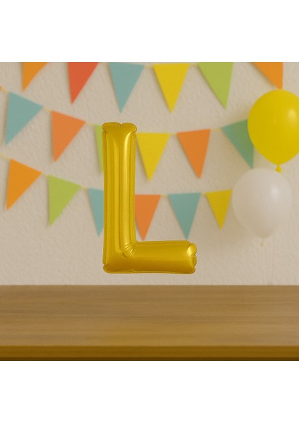 100 cm Gold Harf Folyo Balon 40 Inç