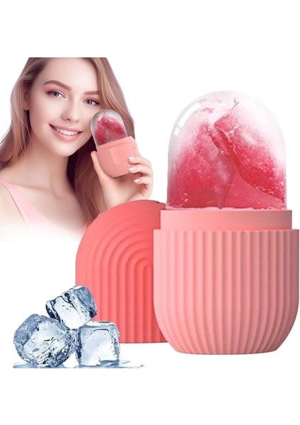 Yüz ve Göz Altı Için Silikon Buz Masaj Aleti - Soğuk Terapi buz silindiri ( Lisinya )